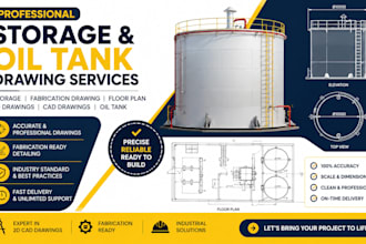 do API 650 storage tanks, autocad, drawing, 3d model, mechanical, storage