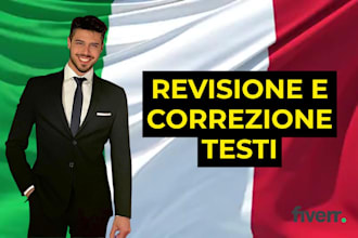 proofread and correct italian transcripts and texts