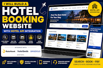 build a hotel booking website with hotel API integration