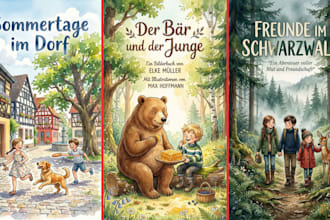 handgemalte aquarell bilderbuch und kinderbuch illustration erstellen
