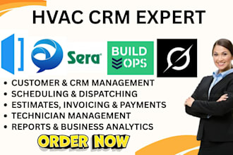 setup hvac  crm service titan fieldpulse jobber housecallpro buildops sera
