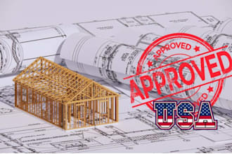 civil structural engineering mep hvac floorplan for city permit in all USA state
