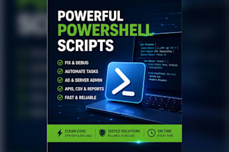 fix, debug and develop powershell scripts