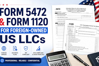 file form 5472 and form 1120 for foreign owned US llcs