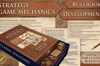 design your board game and develop your card game mechanics