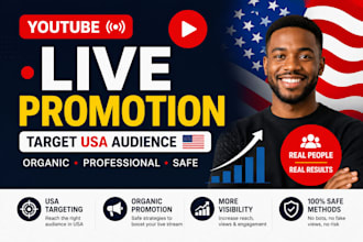do USA youtube promotion, channel promotion to USA active audience