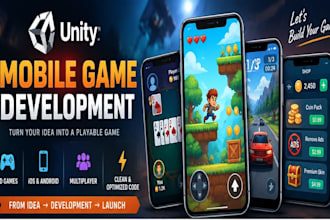 professionally develop your unity mobile game from scratch