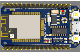 design esp32 iot pcb layout, compact pcb, schematic and gerber files for esp8266