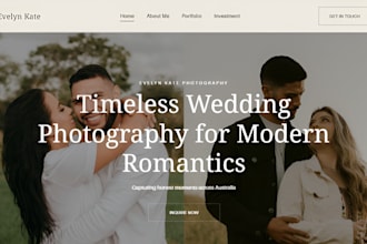 design squarespace wedding photographer website photography portfolio website