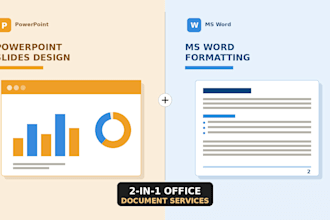 design professional powerpoint presentations and word