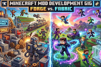 develop custom minecraft forge and fabric mods