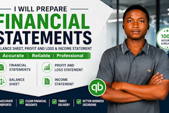 prepare financial statements, balance sheet, profit and loss, income statements