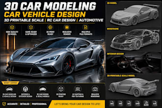 3d car modeling car vehicle design 3d printable scale rc car design automotive