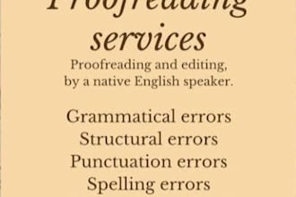 provide proofreading and sorting and organizing of emails