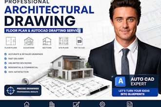architectural drawing floor plan and autocad 2d drafting urban california