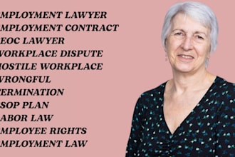 employment lawyer for contract review,eeoc,esop plan,civil law,hostile workplace