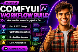 build your custom comfyui workflow for flux, sdxl, controlnet and api automation