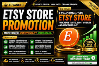 promote etsy store, boost shopify sales, etsy sales, ecommerce marketing