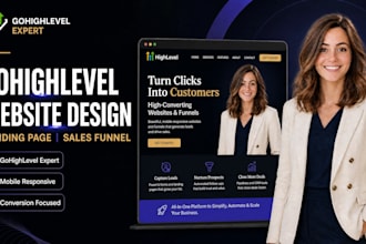gohighlevel website design gohighlevel landing page go highlevel sales funnel