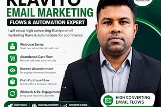 setup klaviyo email marketing flows for ecommerce