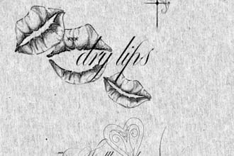create a custom gothic calligraphy tattoo