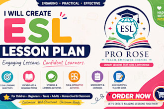 create esl lesson plan