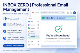 clean and organize your inbox to inbox zero