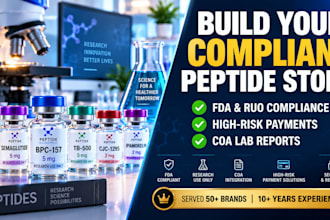 build an fda compliant peptide website and research peptide