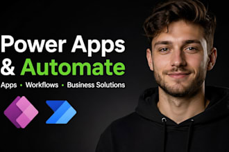 develop custom power apps and power automate workflows