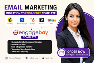 migrate mailchimp activecampaign hubspot pipedrive zoho to engagebay complete