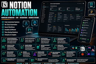 automate your notion, client portals, business workflows and optimize jira