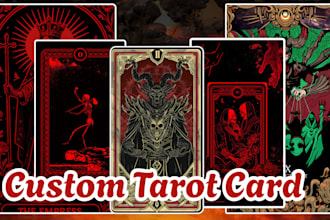 design custom tarot,gothic,divination,oracle and spiritual cards and card decks