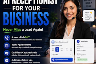 build complete ai receptionist,ai customer service and lead automation system