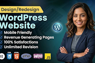 do modern wordpress design or redesign on any category