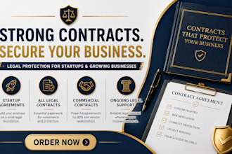 draft complete commercial legal documentation and b2b contracts