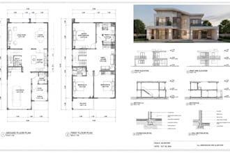 do 2d floor plan redraw architectural drawings and cad layout design services 3d