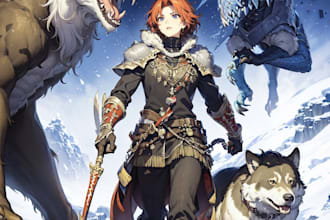 draw fantasy character illustration