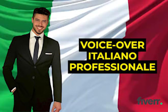 record a professional italian male voiceover