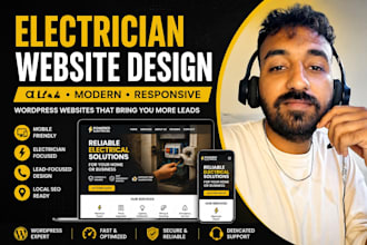 build a professional wordpress website for electricians