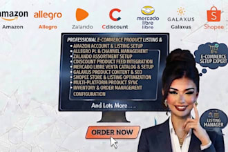 do amazon allegre zalando cdiscount mercado libre galaxus shopee product listing
