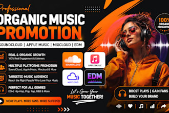 do soundcloud promotion, album and track promotion, social media, growth