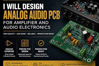 design analog audio pcb for amplifier and audio electronics