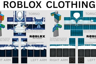 design custom roblox clothing, shirts, pants and outfits for your avatar