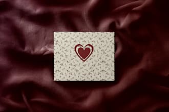 design print ready, digital envelope and intimate letter