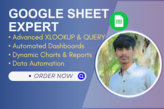 do advanced xlookup, query formulas and automated dashboards in google sheets