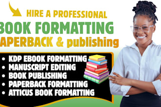 do atticus book formatting kindle ebook formatting, paperback and KDP formatting
