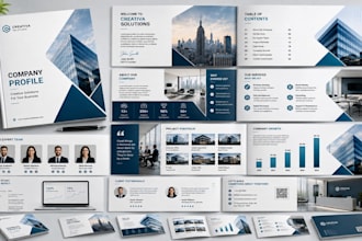 design a premium professional company profile and corporate brochure