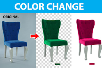 perfectly do color change, colour correction, color replacement
