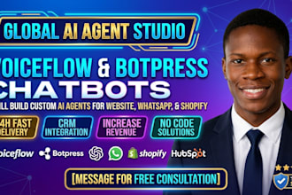 build ai chatbot, ai agent with voiceflow and botpress