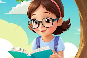illustrate children story book illustration, children story, book illustration